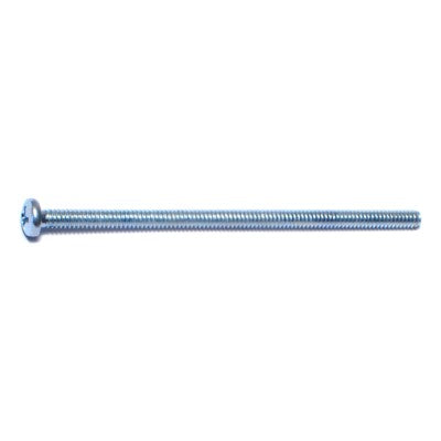 #6-32 x 3" Zinc Plated Steel Coarse Thread Phillips Pan Head Machine Screws