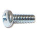 #8-32 x 1/2" Zinc Plated Steel Coarse Thread Phillips Pan Head Machine Screws