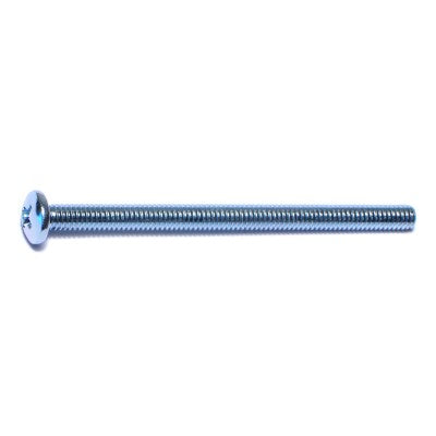 #8-32 x 2-1/2" Zinc Plated Steel Coarse Thread Phillips Pan Head Machine Screws