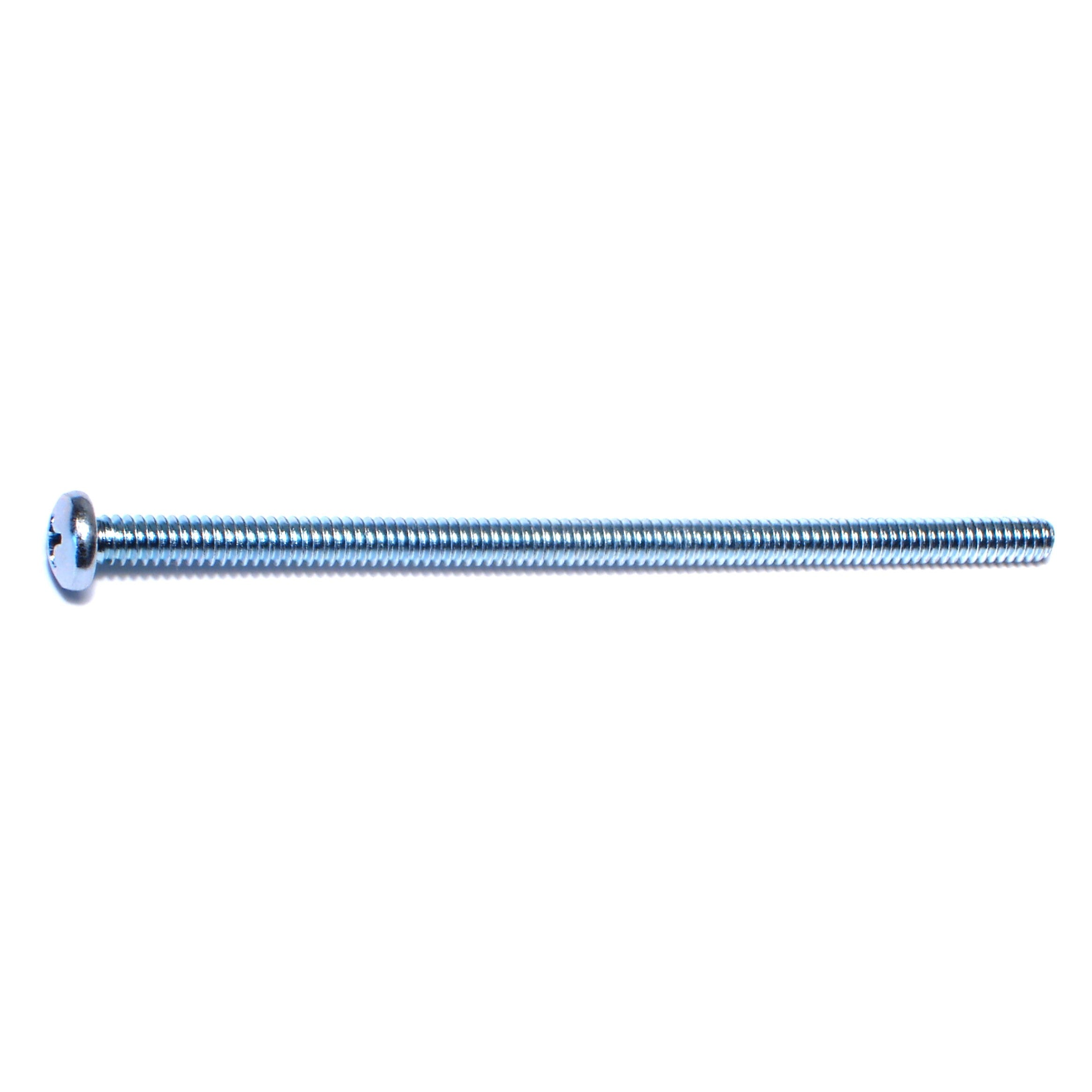 #10-24 x 4" Zinc Plated Steel Coarse Thread Phillips Pan Head Machine Screws