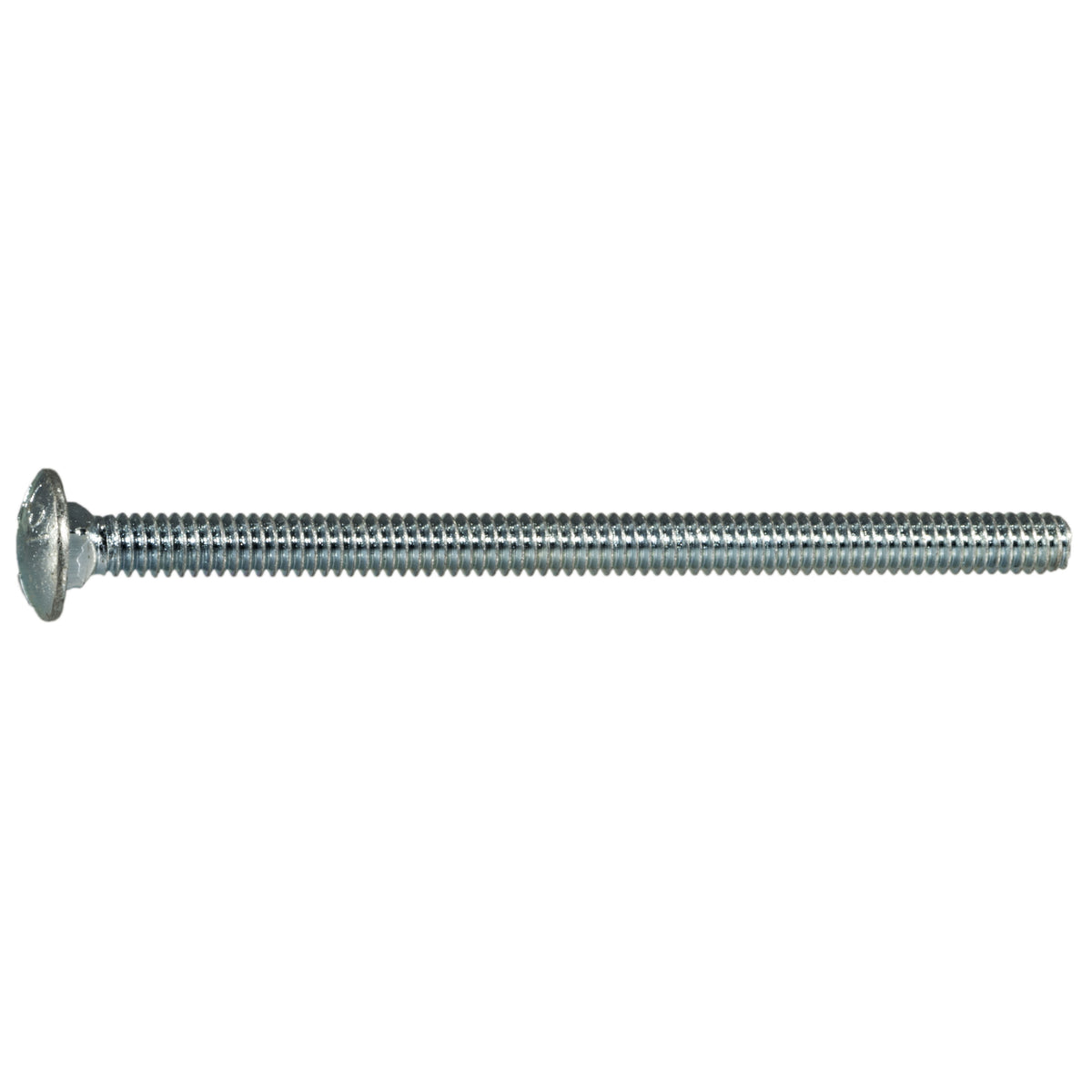 1/4"-20 x 4" Zinc Plated Grade 5 Steel Coarse Thread Carriage Bolts