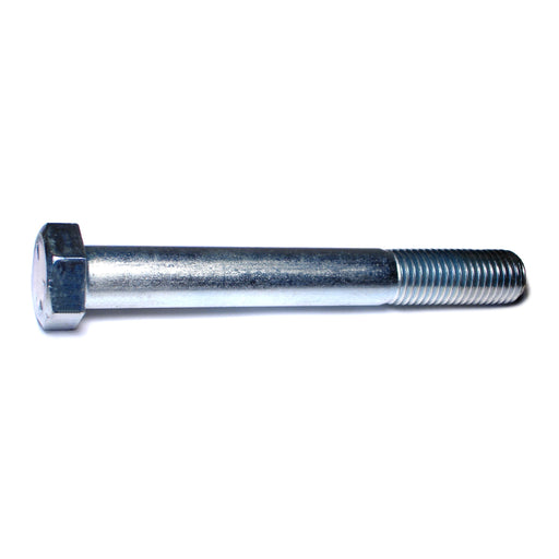1-1/8" x 9" Zinc Plated Grade 5 Steel Coarse Thread Hex Cap Screws
