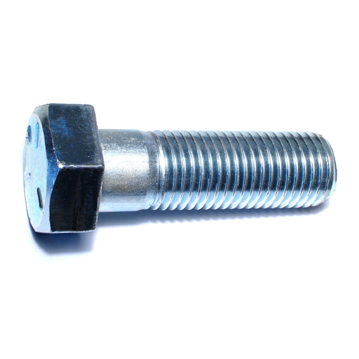 1-1/4" x 4" Zinc Plated Grade 5 Steel Coarse Thread Hex Cap Screws