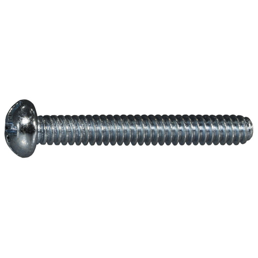 #6-32 x 1" Zinc Plated Steel Coarse Thread Combo Round Head Machine Screws