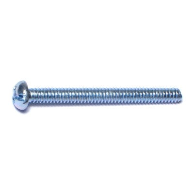 #6-32 x 1-1/2" Zinc Plated Steel Coarse Thread Combo Round Head Machine Screws
