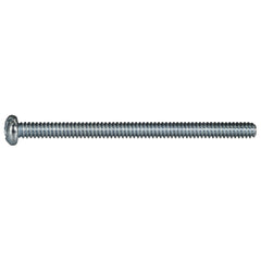 #6-32 x 2" Zinc Plated Steel Coarse Thread Combo Round Head Machine Screws