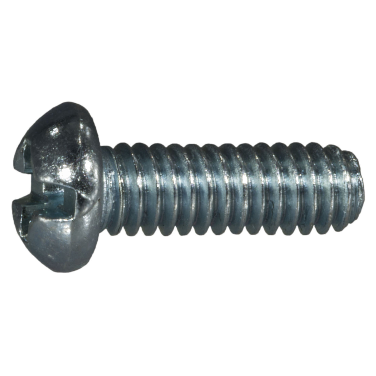 #8-32 x 1/2" Zinc Plated Steel Coarse Thread Combo Round Head Machine Screws