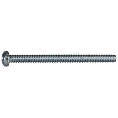 #8-32 x 2" Zinc Plated Steel Coarse Thread Combo Round Head Machine Screws