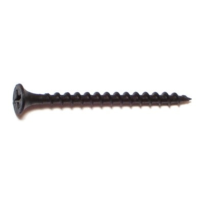 #6 x 2" Black Phosphate Steel Coarse Thread Phillips Bugle Head Drywall Screws