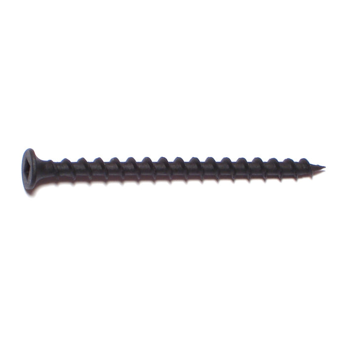#8 x 2-1/2" Black Phosphate Steel Coarse Thread Square Drive Bugle Head Drywall Screws