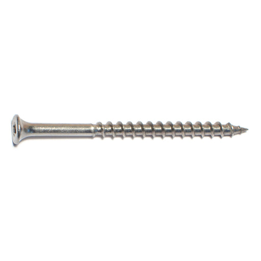 #10 x 3" 18-8 Stainless Steel Square Drive Bugle Head Deck Screws