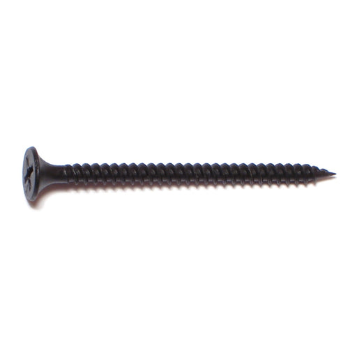 #6 x 2" Black Phosphate Steel Fine Thread Phillips Bugle Head Drywall Screws