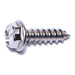 #8 x 5/8" 18-8 Stainless Steel Slotted Hex Washer Head Sheet Metal Screws
