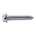 #8 x 1-1/4" 18-8 Stainless Steel Slotted Hex Washer Head Sheet Metal Screws