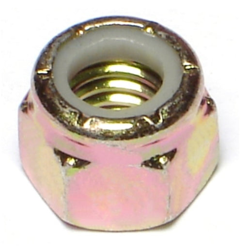 3/8"-16 Zinc Plated Grade 8 Steel Coarse Thread Nylon Insert Lock Nuts