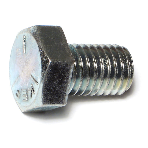 5/8"-11 x 1" Zinc Plated Grade 5 Steel Coarse Thread Hex Cap Screws