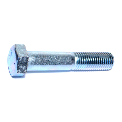 7/8"-9 x 4-1/2" Zinc Plated Grade 5 Steel Coarse Thread Hex Cap Screws