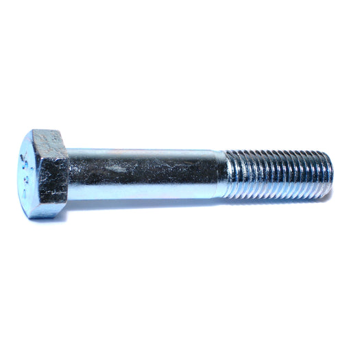 7/8"-9 x 5" Zinc Plated Grade 5 Steel Coarse Thread Hex Cap Screws