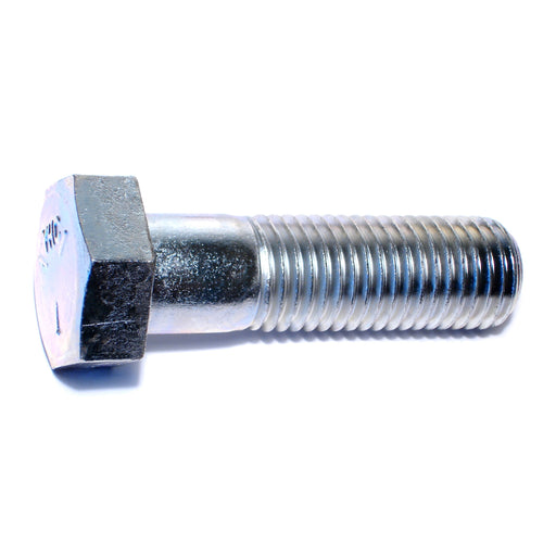 1"-8 x 3-1/2" Zinc Plated Grade 5 Steel Coarse Thread Hex Cap Screws