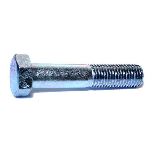 1"-8 x 5" Zinc Plated Grade 5 Steel Coarse Thread Hex Cap Screws