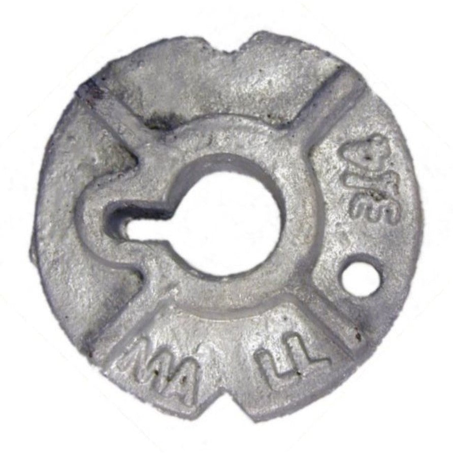 3/4" 27/32" x 2-31/32" x 7/16" Hot Dip Galvanized Grade 2 Steel Malleable Washers