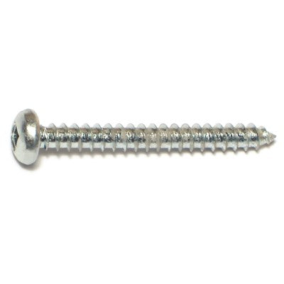 #8 x 1-1/2" Zinc Plated Steel Square Drive Pan Head Sheet Metal Screws