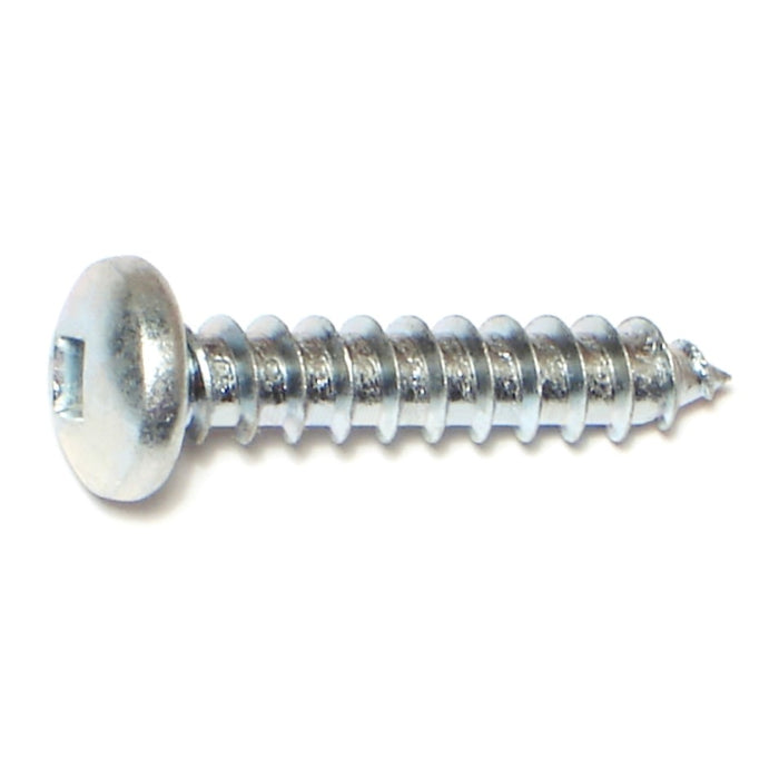 #14 x 1-1/4" Zinc Plated Steel Square Drive Pan Head Sheet Metal Screws