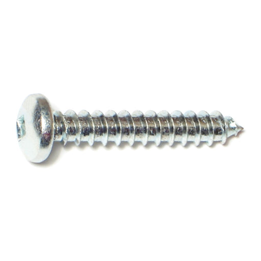 #14 x 1-1/2" Zinc Plated Steel Square Drive Pan Head Sheet Metal Screws