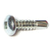 #10-16 x 3/4" Zinc Plated Steel Square Drive Pan Head Self-Drilling Screws