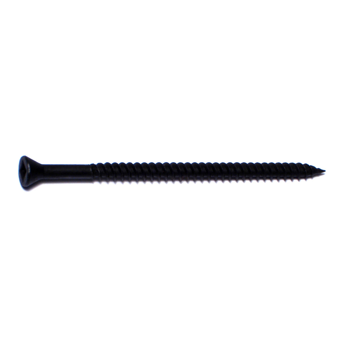 #8 x 3" Black Phosphate Steel Fine Thread Square Drive Trim Head Drywall Screws