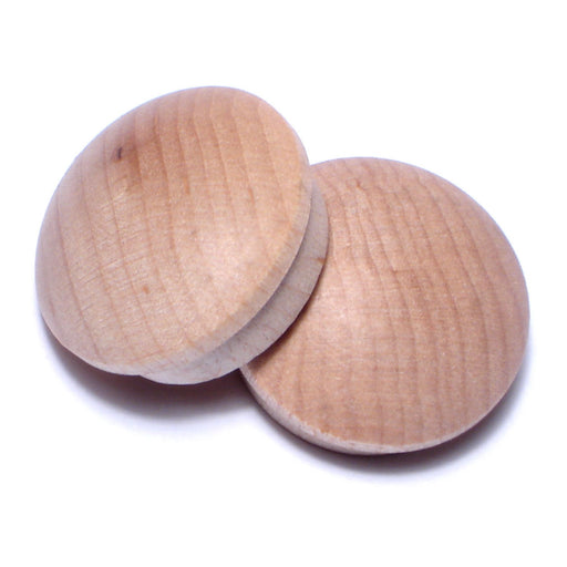 3/4" Birch Wood Round Head Screw Hole Buttons