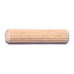 5/16" x 1-1/2" Birch Wood Fluted Dowel Pins