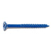 1/4" x 2-3/4" Blue Ruspert Coated Steel Phillips Flat Head Masonry Screws