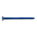 1/4" x 4" Blue Ruspert Coated Steel Phillips Flat Head Masonry Screws