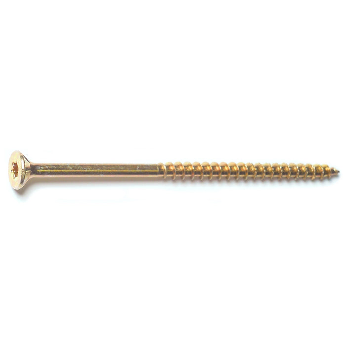 10 x 4" Star Drive Gold Multi-Purpose Saberdrive Screws 5 lb. Box (240 pcs.)