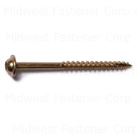 #9 x 2-1/2"Zinc Plated Steel Star Drive Round Washer Head Saberdrive Cabinet Screws