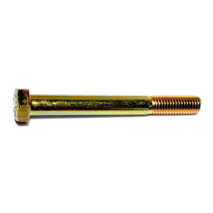 1/2"-13 x 4-1/2" Zinc Plated Grade 8 Steel Coarse Thread Hex Cap Screws