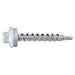 #10-14 x 1-1/2" White Painted Steel Hex Washer Head Pole Barn Self-Drilling Screws