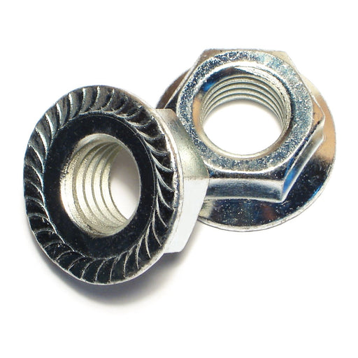 5/8"-11 Zinc Plated Case Hardened Steel Coarse Thread Hex Flange Nuts