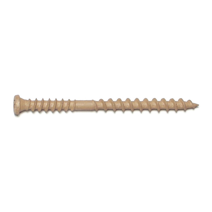 10 x 2-1/2" Star Drive Tan Composite Deck Saberdrive Screws 1 lb. Box (86 pcs.)