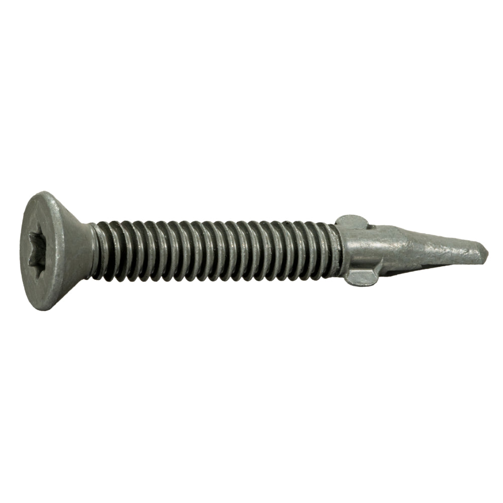 1/4 x 2" Gray Long Life Saberdrive Trailer Floorboard Self Drilling Screws w/ Wings