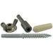 1/4"-20 x 2-3/4" White Ruspert Coated Steel Coarse Thread Wood Screw Hurricane Kits