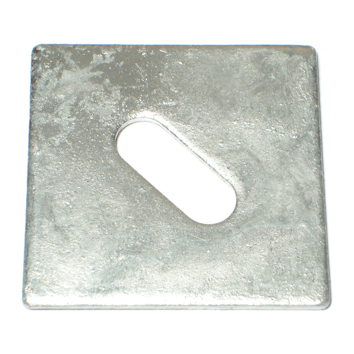 1/2" x 3" x 3" x 1/8" Hot Dip Galvanized Grade 2 Steel Bearing Plates