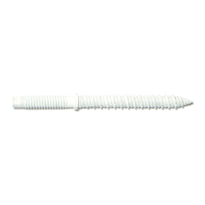 1/4"-20 x 3-1/4" White Ruspert Coated Steel Coarse Thread Masonry Hanger Bolts