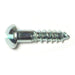 #8 x 3/4" Zinc Plated Steel Slotted Round Head Wood Screws