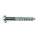 #8 x 1-1/4" Zinc Plated Steel Slotted Round Head Wood Screws