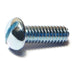 1/4"-20 x 3/4" Zinc Plated Steel Coarse Thread Slotted Round Head Machine Screws