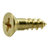 #6 x 1/2" Brass Phillips Flat Head Wood Screws
