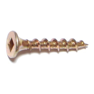 #6 x 1" Zinc Plated Steel Coarse Thread Bugle Head Square Drive All Purpose Screws
