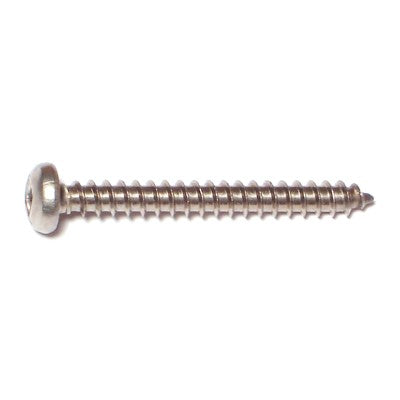 #8 x 1-1/2" 18-8 Stainless Steel Square Drive Pan Head Sheet Metal Screws